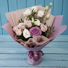 Букет цветов из:  Розы и Лизиантусы в Дичне
