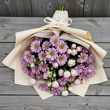 Букет цветов из:  Розы и Хризантемы #REPLACE_PRED# Дичне
