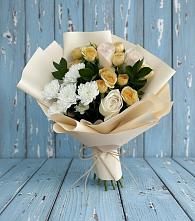 Букет цветов из:  Розы и Хризантемы в Дичне