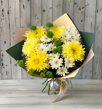 Букет цветов из:  Хризантемы #REPLACE_PRED# Дичне