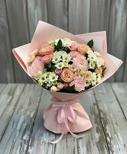 Букет цветов из:  Гвоздики, Розы и Хризантемы в Дичне