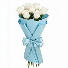 Букет 7 белых роз Проуд в Дичне