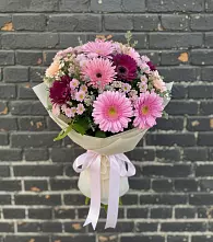 Букет цветов из:  Герберы и Хризантемы в Дичне