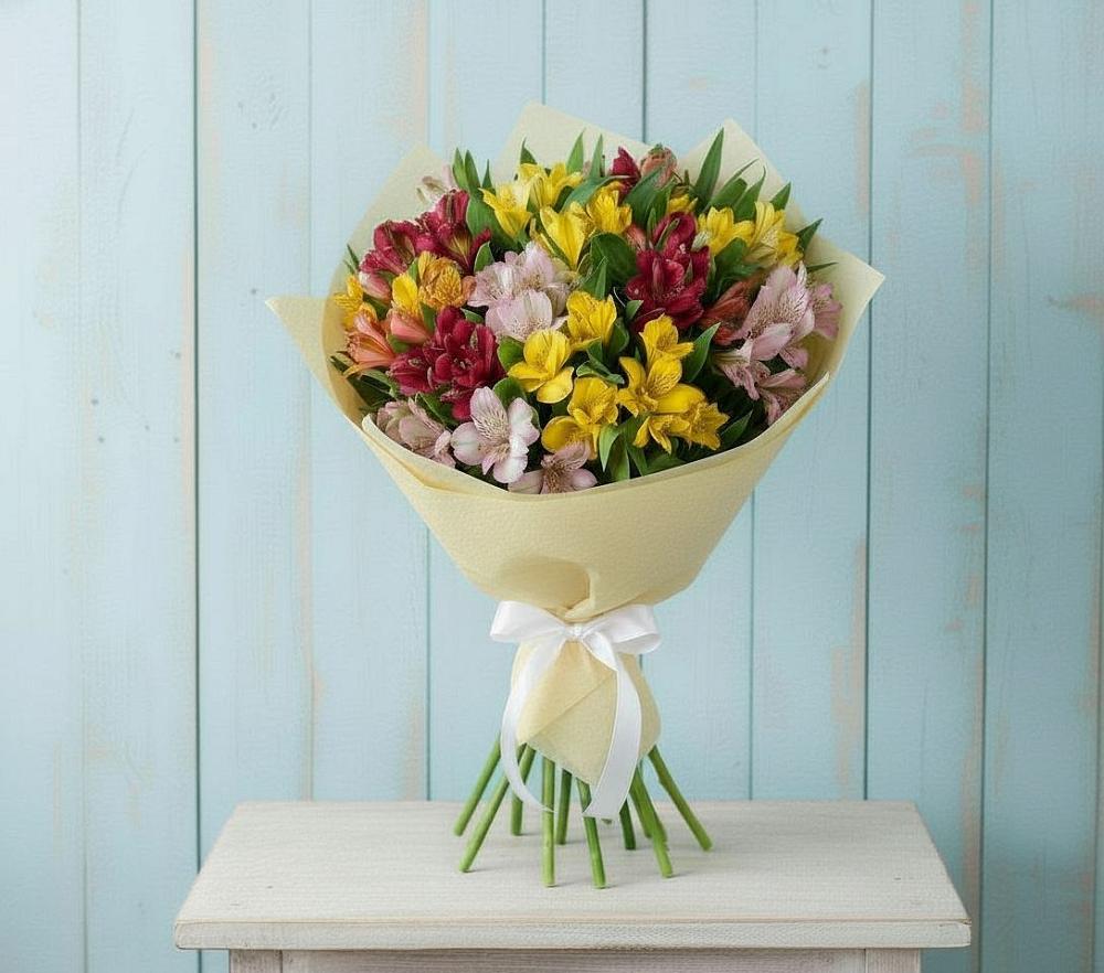 Букет цветов из: Альстромерии в Дичне