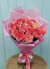 Букет 15 Розовых роз Равель в Дичне