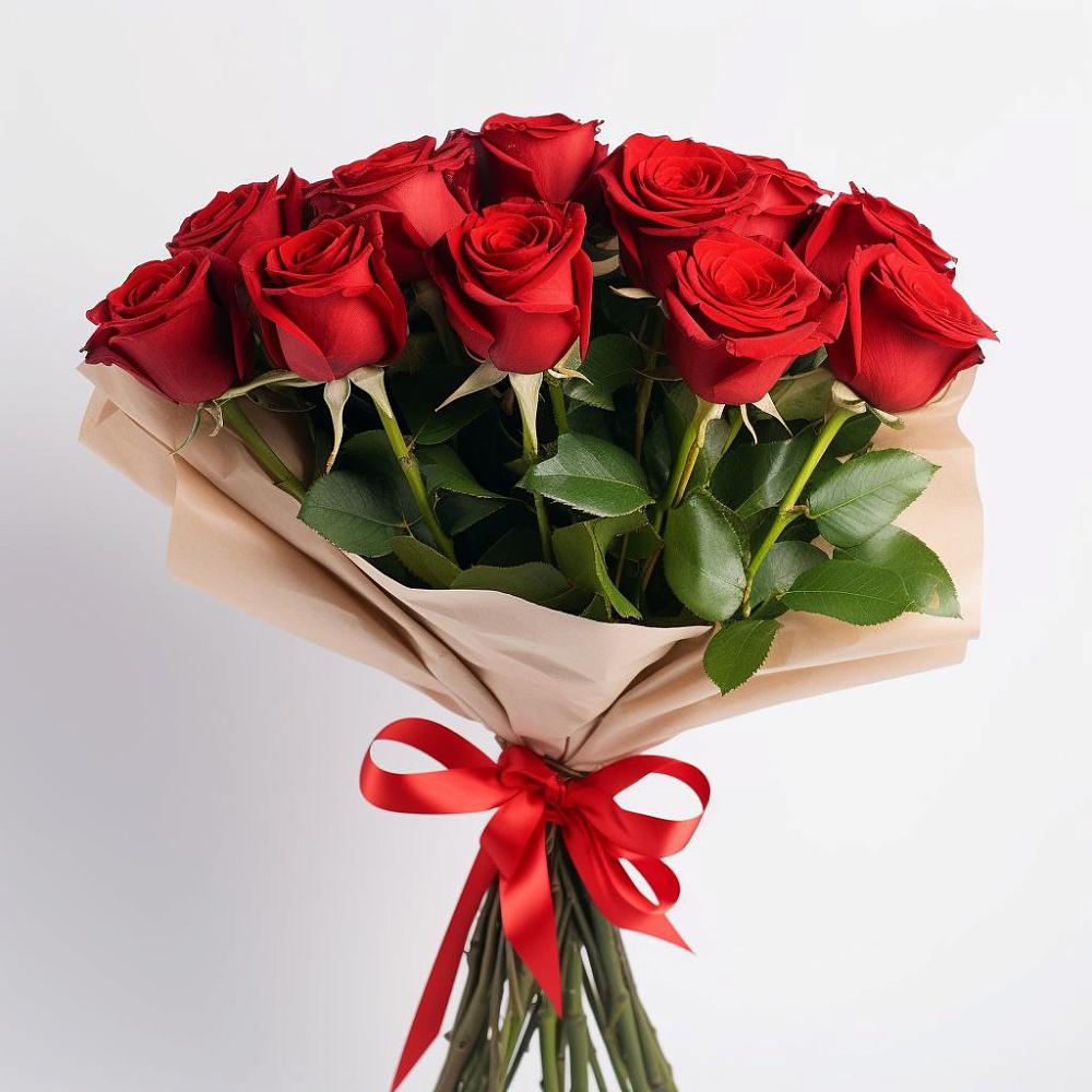 Букет 11 Красных роз Эдлесс Лав в Дичне