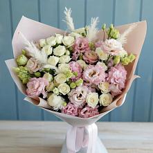 Букет цветов из:  Альстромерии и Розы в Дичне